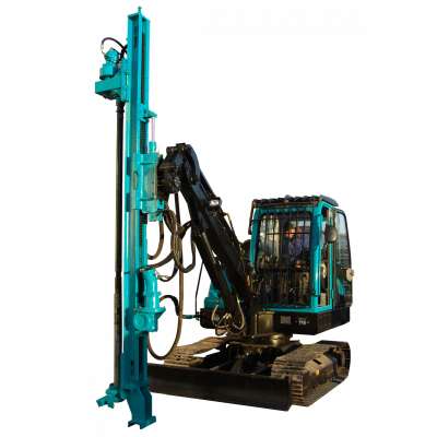 Hydraulic Excavator Mounted Rock Drilling Rig for Borehole Drilling